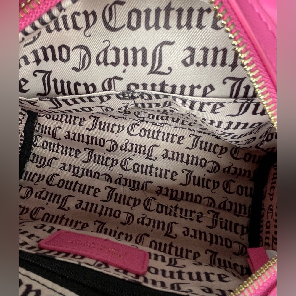 JUICY COUTURE BAG,Juicy Couture Vibrant Pink Heart Crossbody Bag - Picture 13 of 16
